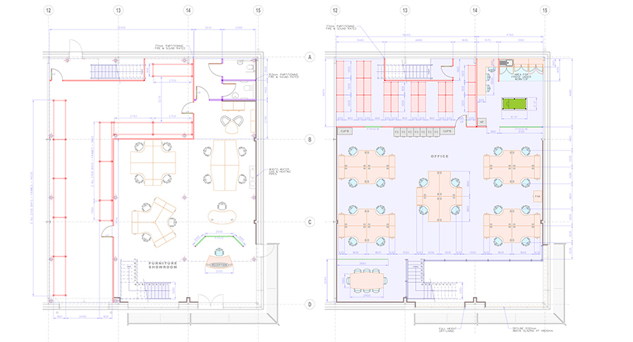 Cad drawing four