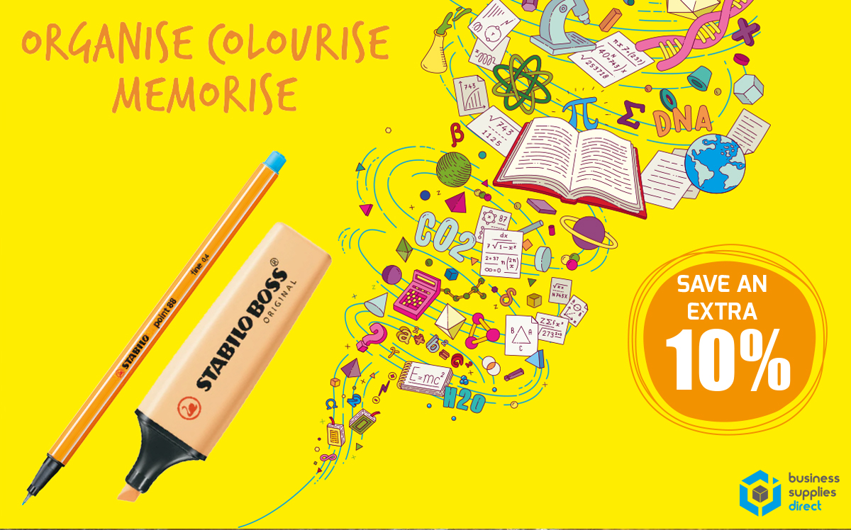 Organise Colourise Memorise with Stabilo. image