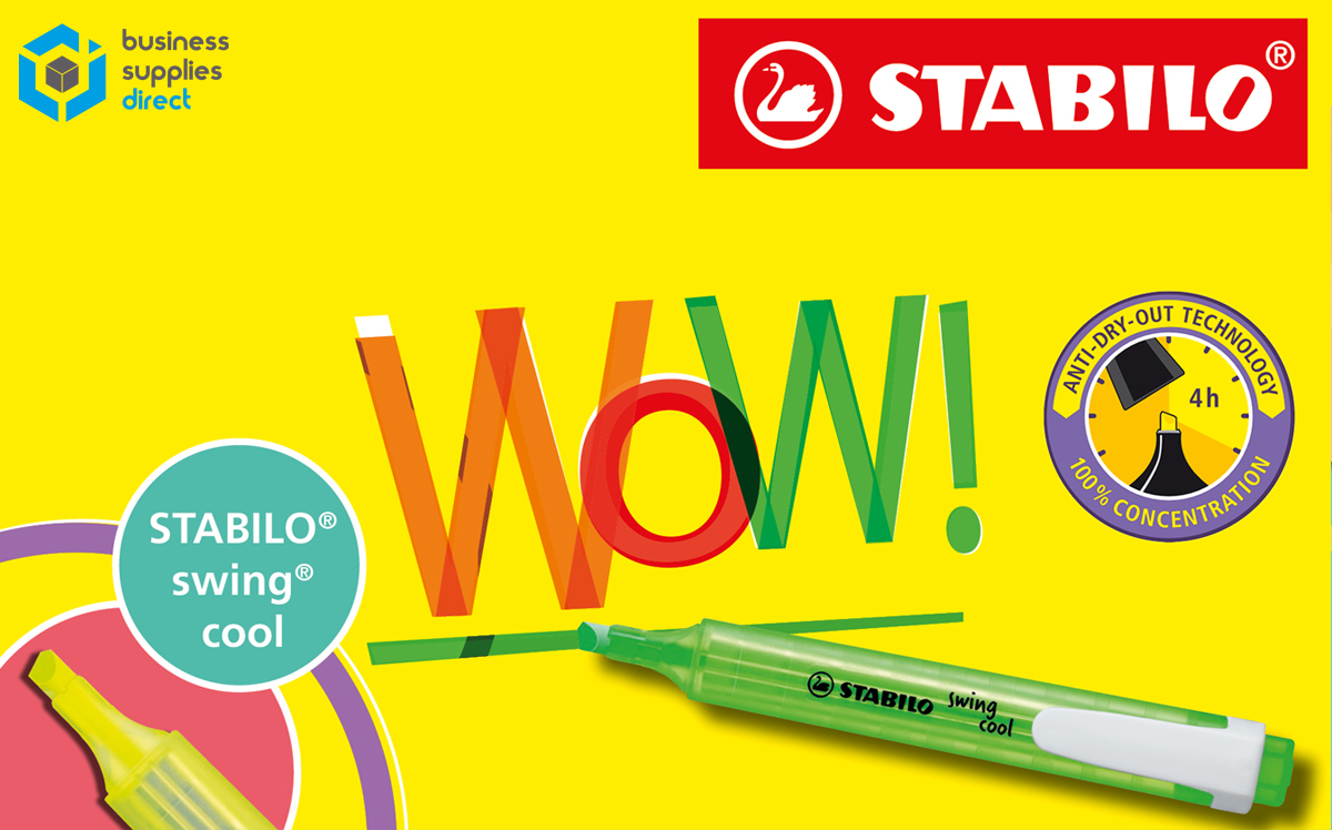 Stabilo Swing WOW Cool Highlighters Image